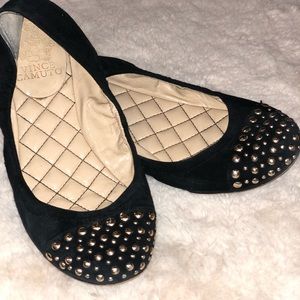 Vince Camuto Studded Suede Flats